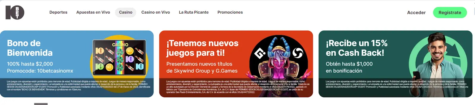 DIsfruta de todos sus bonos promociones casino