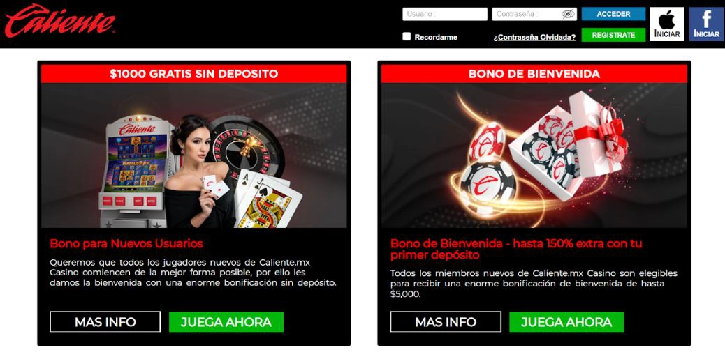 Bonos y promociones en Caliente Casino caliente casino bonos y promos