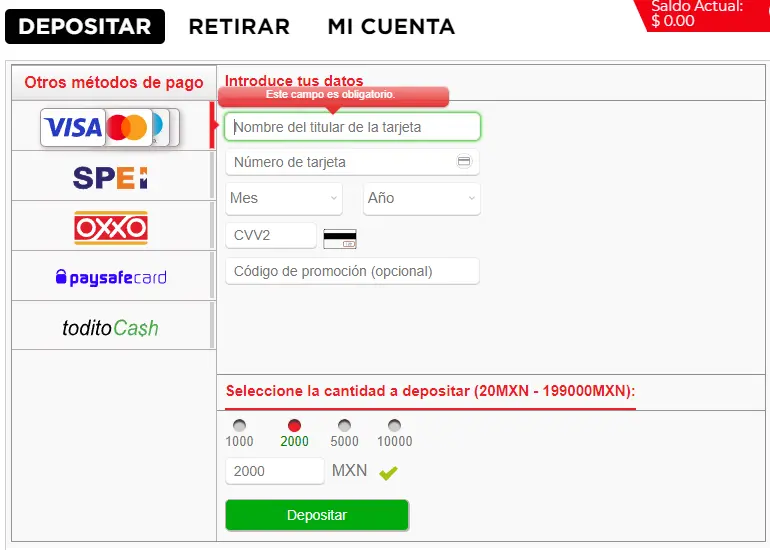 Diseño del casino Caliente online México Caliente Casino
