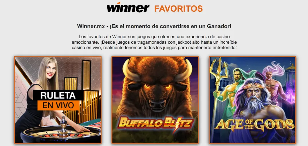 Juegos Winner Juegos de casino en Winner