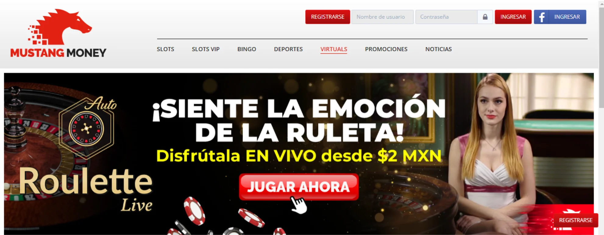 Mustang Money online en México Mustang Money casino