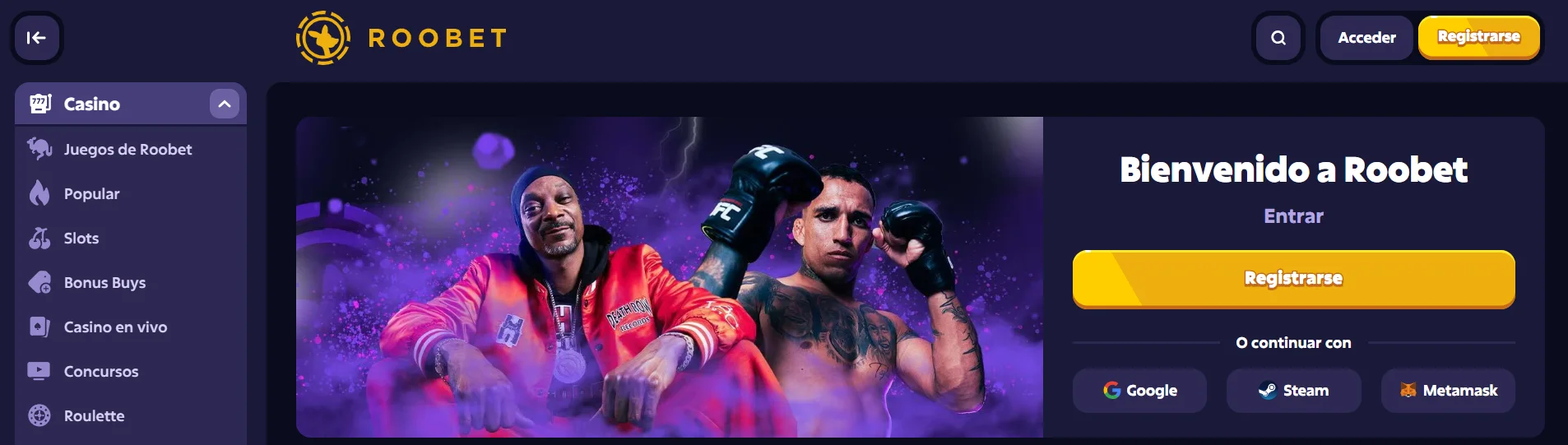 Sitio oficial de Roobet, un Litecoin casino Litecoin casinos México roobet