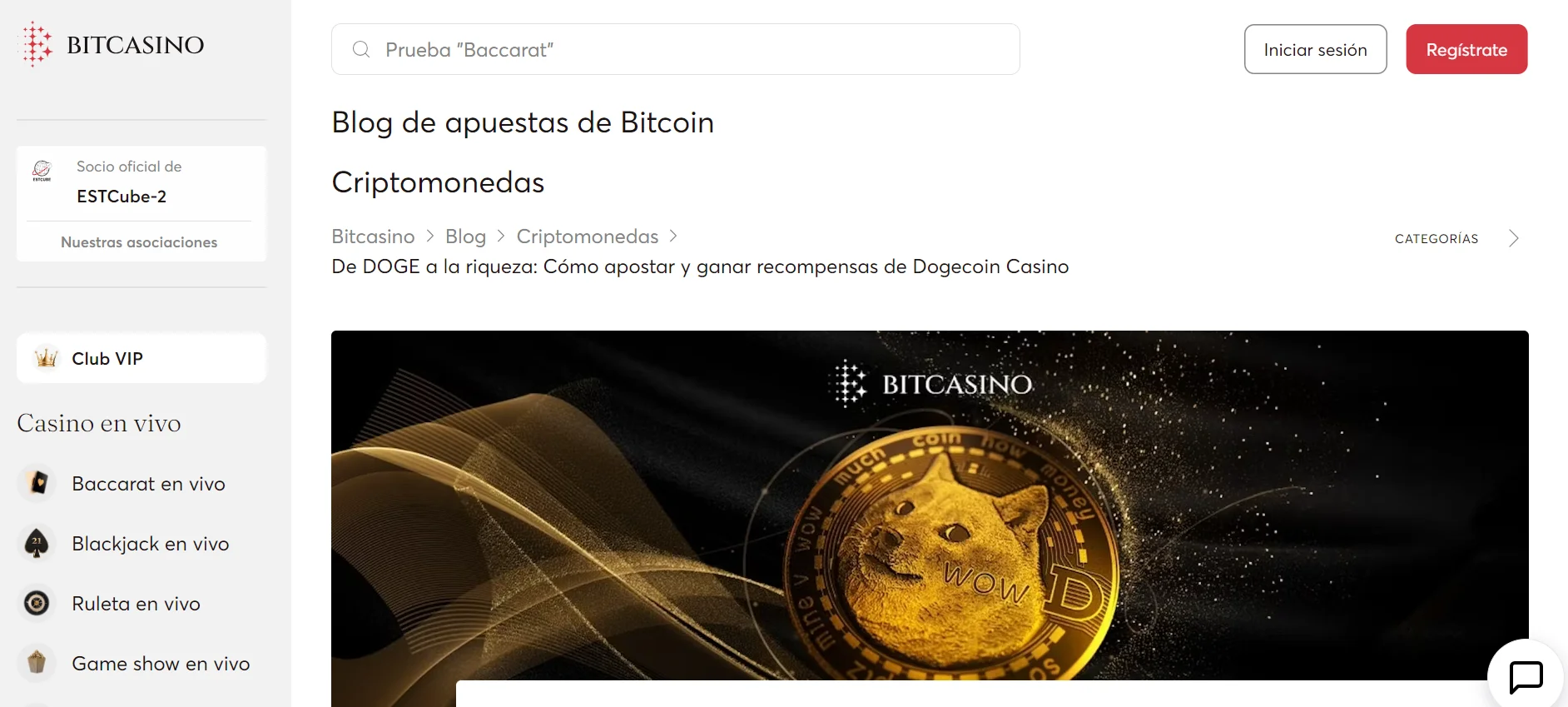 Presencia de Dogecoin en Bitcasino Dogecoin casinos online bitcasino