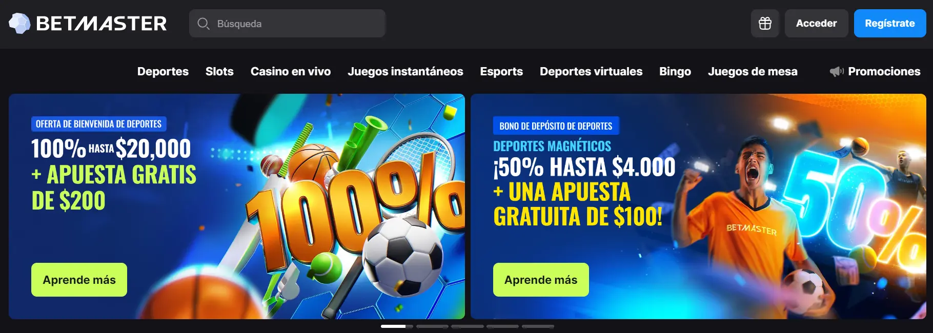 Apuestas en línea en Betmaster Betmaster apuestas