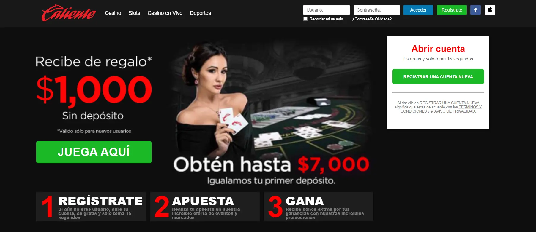 Casino Caliente en México Caliente casino