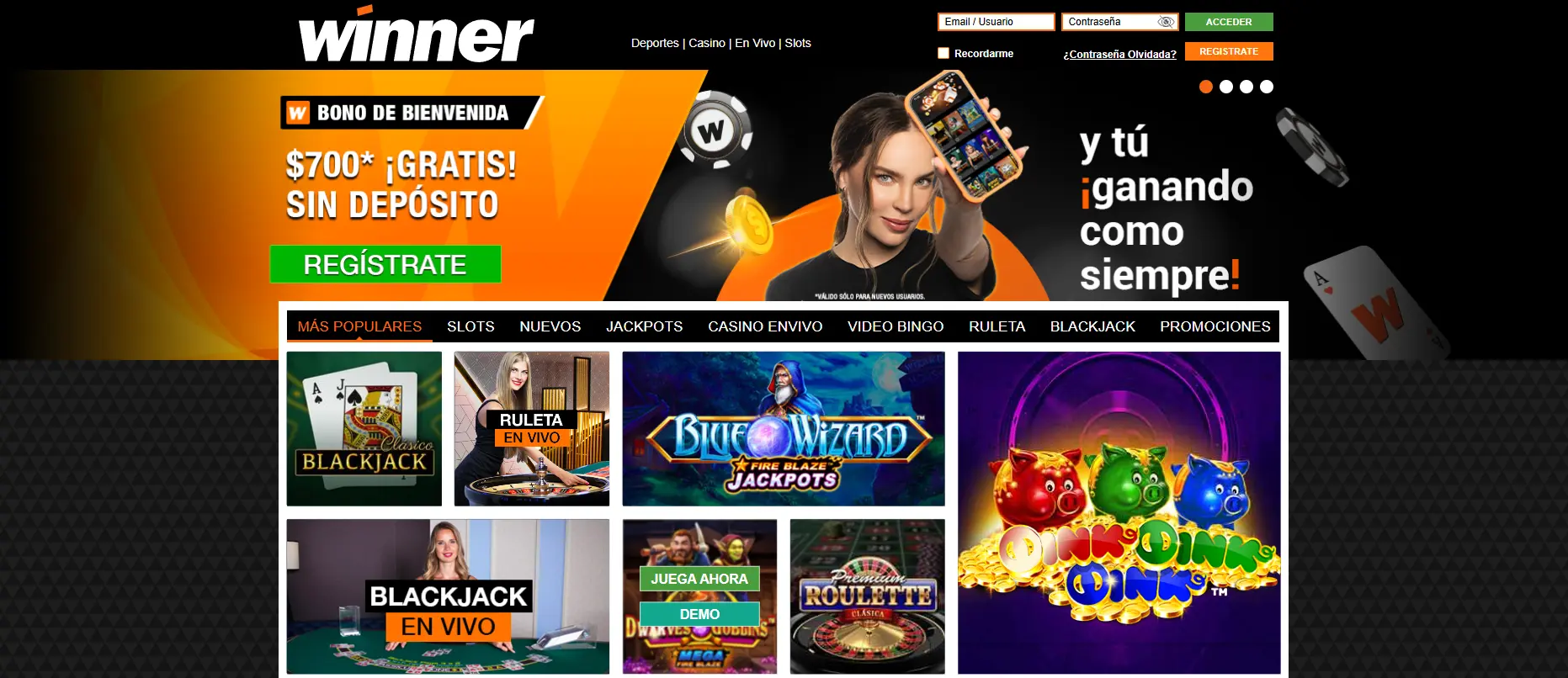 Winner casino en línea Winner casino